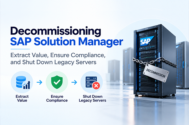 Decommissioning SAP Solution Manager: Extract Value, Ensure Compliance, and Shut Down Legacy Servers